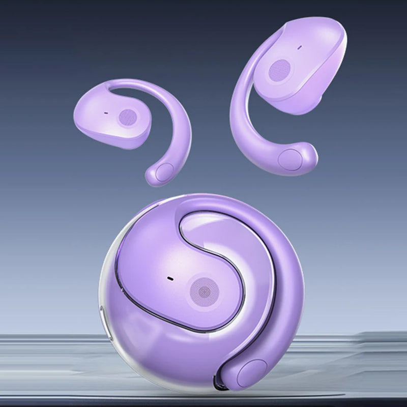 Wireless Bluetooth AI Real-time Language Translation Earphones 144 Languages Ear Hanging Headphone Translator for Travel Busine